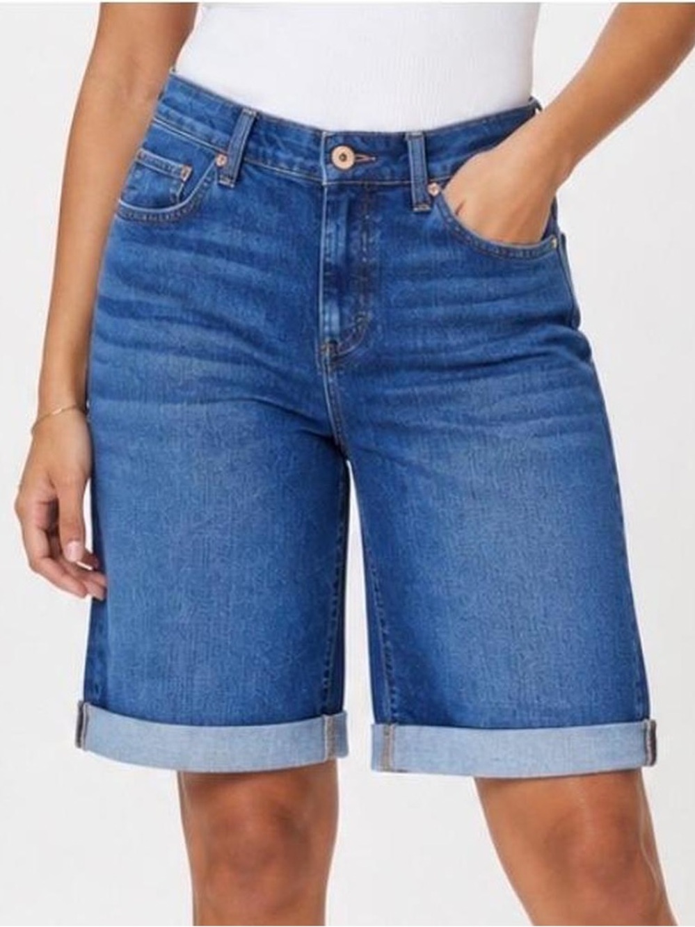 Style & Co Curvy Cuffed Bermuda Shorts